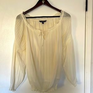 Sheer long sleeved blouse